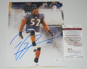 RAY LEWIS Signed Baltimore Ravens 