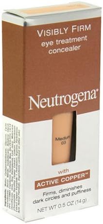 Neutrogena Visibly Firm Eye Treatment Concealer with Active Copper, Medium 03 - .5 oz