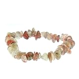 Cute Stretchy Natural Agate Chip Bracelet