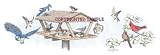 Birdfeeder - Drawing by Cindy Farmer