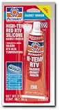 Permatex High-Temp RTV Silicone Gasket Maker, 3 oz. tube, CASE OF 12