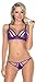 Escante Women's Strappy Cups Bra and Matching Panty Set with Lace Trim