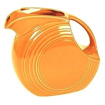 Fiesta Tangerine 485 28-Ounce Small Disk Pitcher