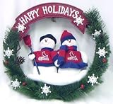 St. Louis Cardinals 20" Team Snowman Wreath