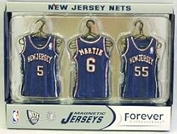 New Jersey Nets Road Jersey Magnet Set - Basketball Sports Merchandise