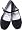 Black Velvet Mary Jane Chinese Shoes Size 35