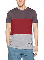 Jeep Camiseta Manga Corta O100667 (Barro / Burdeos / Gris Jaspeado)