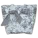Search Our Specialty Mall : Hottie Tottie Black Toile Canvas Diaper Tote