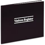 TOPS Visitors Register Book, 14 Lines per Page, 112 Pages per Book, Red Cover (V25490)