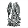 Black Fierce Dragon Figurine