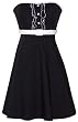 50's Rockabilly Tux Ruffle Sundress Holiday Dress JR Plus Size