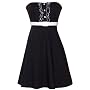 50's Rockabilly Tux Ruffle Sundress Holiday Dress JR Plus Size