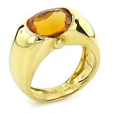 18K Designer Citrine Ring