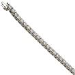 Platinum Frosty Diamonds Tennis Bracelet