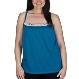 Juniors' Plus-Size Pure Energy Teal Sweetheart-Neck Sleeveless Tank Top