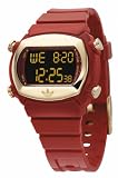 Adidas Adh1676 Unisex Digital Multifunctional Red Pu Strap Watch