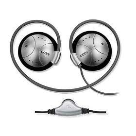 Coby CVH64SVR Super Bass Digital Stereo Headphone with Volume Control