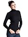 PrettyGuide Women's Ribbed Turtleneck Long Sleeve Sweater Tops