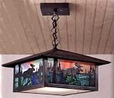 LAMPS BEAUTIFUL Rustic Lodge Moose Hanging Lantern by Meyda Tiffany--Excellent customer service--see our feedback.