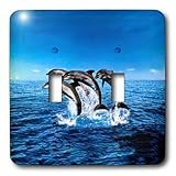 Dolphins - Dolphins - Light Switch Covers - double toggle switch