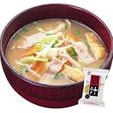 豚汁14ｇＸ10袋セット【アマノフーズのフリーズドライ味噌汁：日本国内製造】（素材の栄養を保ちつつ美味しさを封じ込めた）