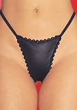 Leather And Lace G-String (As Shown-One Size)