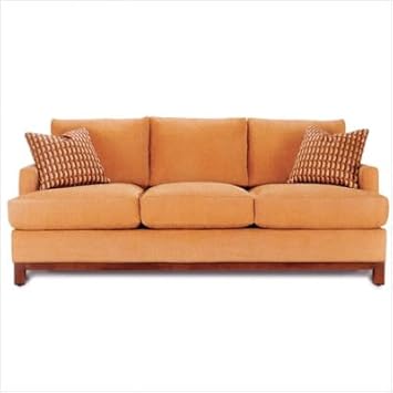 Sullivan Mini Sofa w Pillows & Wood Trim