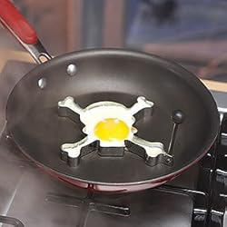 Stainless Steel Skull and Crossbones-Shaped Egg Fryer