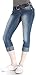 Angels Jeans Juniors Belted Denim Cuffed Flood