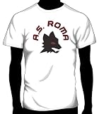 A.S. Roma Basic Logo Tee, Adult Large - White