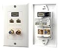Pyle Home PHDM2RJRF1 HDMI/Mono RCA Audio/Coaxial/Dual Ethernet Combo Wall Plate