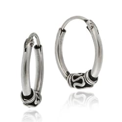 Silver Small Bali Hoops HOOP EARRINGS $1 NR