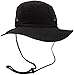 Simplicity Unisex Safari Outback SPF 50 UV Protection Foldable Sun Hat,Black