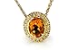 14K Yellow Gold 16" Cable-Chain Oval-Shape title=