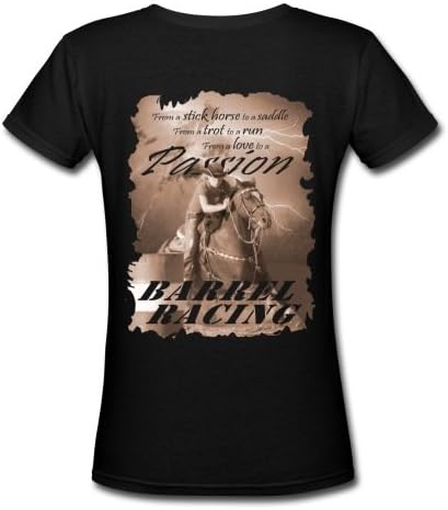 Spreadshirt Women's Barrel Racing Passion T-Shirt, black, XXL