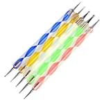 Set of 5 Multi Coloured Swirl Double...