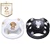 LittleForBig Bigshield Generation-II Big Sized Pacifier Printed Set - Black Kitty and White Puppy
