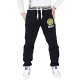 BAS DE JOGGING UNISEXE 'GANGSTER UNIT - MICK' MARINE, GRIS, BLANC & NOIR