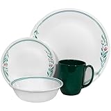 Corelle Livingware 16-Piece Dinnerware Set, Service for 4, Rosemarie