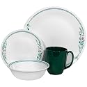 Corelle Livingware 16-Piece Dinnerware Set, Service for 4, Rosemarie