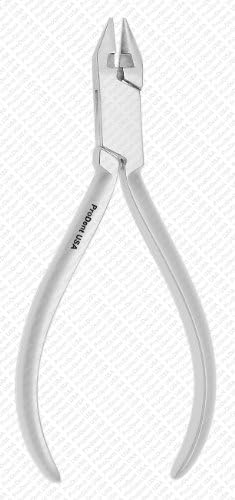 ProDentUSA Bird Beak Pliers with Cutter, Long Lasting Tool Steel Insert