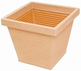 ProHome 34068 Pflanzk&uuml;bel Verona, 60 x 60 cm, H&ouml;he 50 cm,  Kunststoff, Farbe terrakotta