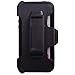 Heavy Duty High Impact Shockproof Dirtproof Hard + Soft Defender Case Cover for Apple iPhone 5c + Belt Clip Holster + Stylus + Screen Protector - Black