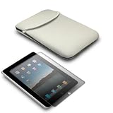 APPLE IPAD NEOPRENE POUCH CASE – GREY, WITH SCREEN PROTECTOR PART OF THE QUBITS ACCESSORIES RANGE