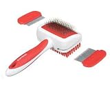 Bamboo Small Dog Slicker Bristle Bursh and Comb (Colors Vary)