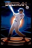 Carlos Beltran (Power Swing) Sports Black Wood-Mounted Poster Print - 24 X 36