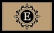 Imperial Monogram Coir Mat - E