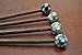 4 Pcs Assort Mother of Pearl Shell Wood Hair Stick Pin