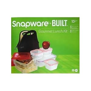 Snapware + Built - Black Lunch Kit