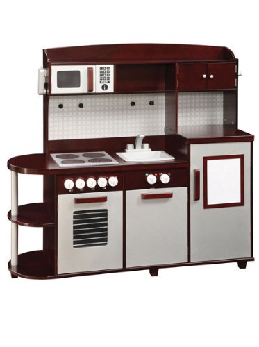 Guidecraft G97251 All In One Modern Kitchen - Espresso Finish